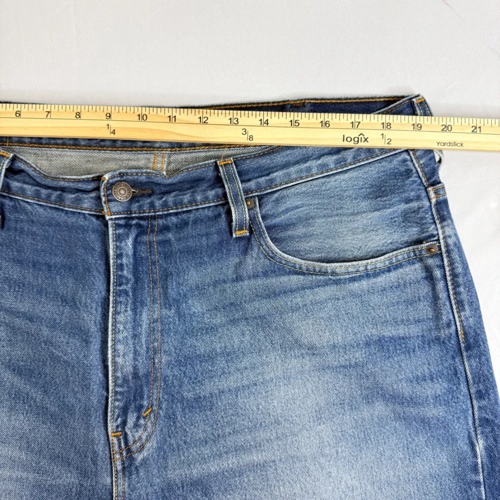 Levis 569 Loose Straight Mens Denim Shorts W38 Blue Medium Wash Baggy Jorts